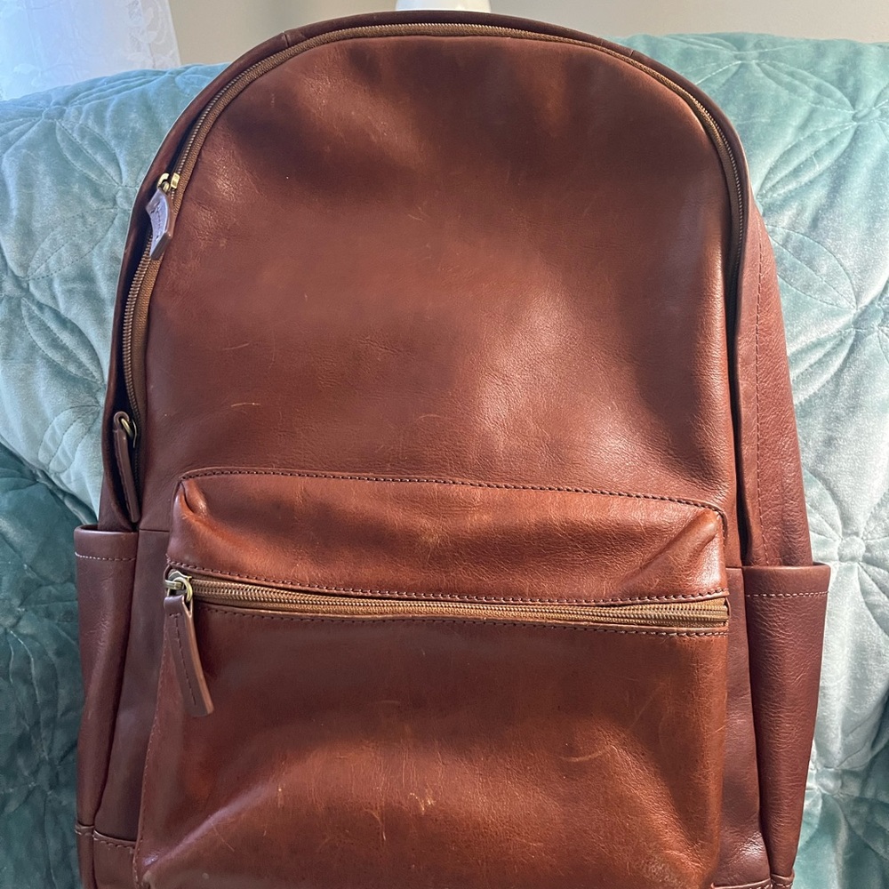 Fossil Leather Backpack